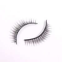 5 paires de faux cils en fourrure réutilisables fabriqués à la machine, longueurs variées, kit de cils en bande pour la vente en gros, avec bande propre pour le maquillage