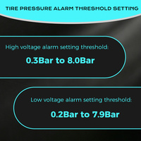 Styles les plus vendus pour système de surveillance de la pression des pneus numérique USB TPMS à 6 capteurs externes filaires