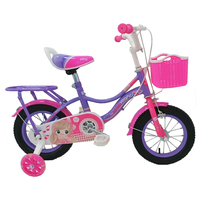 Vélo à pédales HyPod pour filles de 6 à 8 ans, cadre en acier rose, jantes en alliage d'aluminium, vitesse unique