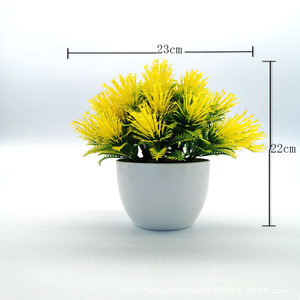 Hierba persa verde Artificial, plantas en maceta, <span class=keywords><strong>bonsái</strong></span>, plantas de imitación, <span class=keywords><strong>bonsái</strong></span> para el hogar y la boda, venta al por mayor - Product Image 2