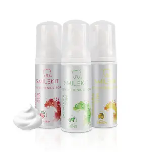 Xylitol Strawberry Lemon Mint Tooth Paste OEM Anticavity Teeth Whitening Foam Mousse Toothpaste