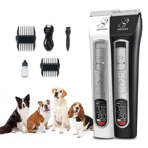 Professional Cordless Cat Dog Pet Hair Clipper Blade Trimmer Shaver Grooming Kit Clippers With Metal Blades For Dog Cat