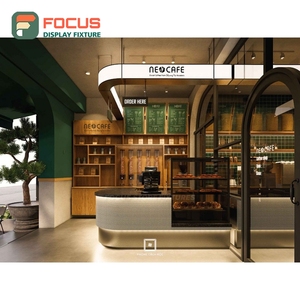 ตู้โชว์กาแฟระดับมืออาชีพ แผงกระจกนิรภัย ช่องแสดงอุปกรณ์เสริม ตู้โชว์ร้านกาแฟ - Product Image 4