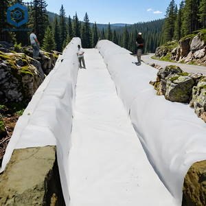 Géotextile léger en tissu géogéométrique 120g/m² <span class=keywords><strong>pour</strong></span> applications de filtration, de séparation et de drainage sous pavés - Product Image 1