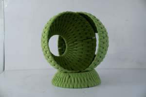 Домик для кошек ручной работы, комфортное премиальное плетеное лежанка-гнездо, очень мягкий домик-пещера для котят и кошек всех размеров (для использования в помещении) - Product Image 6