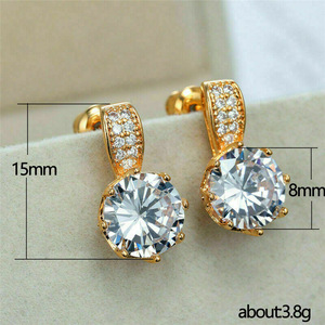 Nouvelles boucles d'oreilles en zircon coréen, accessoires pour femmes, mode quotidienne - Product Image 3