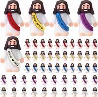 Mini Adornos Religiosos de PVC Ecológicos para Pascua, Figuras de Jesús que te Ama, Juguetes al por Mayor, Pequeñas Figuras de Jesús, Modelo de Artesanía en Resina