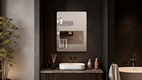 MIRROH.AI Miroir Intelligent Étanche 21,5'' Android 11 avec Haut-parleur Bluetooth et Interrupteur Tactile Lumineux – Idéal pour Hôtels, Salons et Maisons Intelligentes