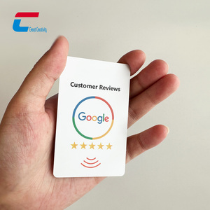 Eccellente richiesta semplice recensione personalizzata di Google Card NFC Social Media Card