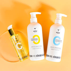 Shampoo et revitalisant hydratants au miel pour les soins capillaires avec logo personnalisé, sérum à l'huile d'argan pour les cheveux, shampooing réparateur nourrissant - Product Image 1
