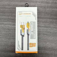 Câble de charge magnétique NFHON Premium 240W rapide multi-USB Type-C à ressort compatible 4-en-1 en métal