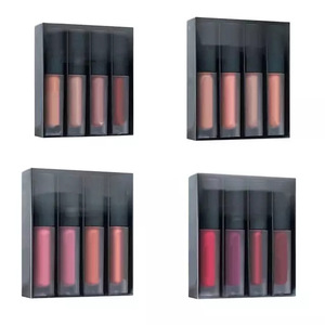 Set de 4 Mini Brillos <span class=keywords><strong>Labiales</strong></span> y Lápices <span class=keywords><strong>Labiales</strong></span>, 4 Colores Mate Hidratantes - Product Image 2