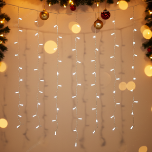 Guirlande lumineuse LED rideau de glaçons 220V pour décoration extérieure, jardin, scène, Noël, éclairage de fêtes, indice de protection IP65 - Product Image 2