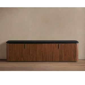 Mobile <span class=keywords><strong>TV</strong></span> Moderno di Lusso in Legno Massello Regolabile, Consolle Porta <span class=keywords><strong>TV</strong></span> con Spazio di Archiviazione per Soggiorno - Product Image 5