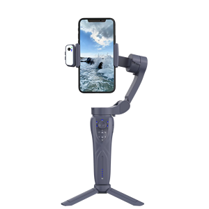 Venta al por mayor de 3 ejes plegable Smartphone Cámara AI Face Tracking estabilizador Time-Lapse Shooting Anti-Shake función para deportes móviles - Product Image 1