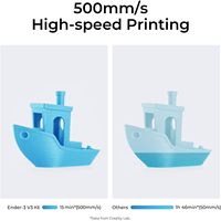 Impresora 3D Ender 3 V3 KE 220X220X250 mm FDM de Alta Velocidad con Nivelación Automática y Plataforma Caliente de Vidrio Templado AC 110-220V