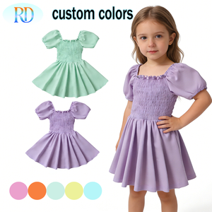 <span class=keywords><strong>Abito</strong></span> Estivo da <span class=keywords><strong>Bambina</strong></span> Ruidian con Maniche a Sbuffo, Blu Chiaro, Morbido ed Elastico in Nylon, Vestito Sportivo Casual da <span class=keywords><strong>Principessa</strong></span> - Product Image 5