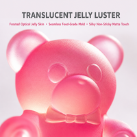 Jouet Squishy Ours Transparent Effet Gelée Coloré Anti-stress Cadeau pour Enfants et Adultes à Presser Nouveauté Fourniture de Détail