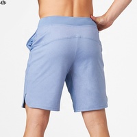 Demi-pantalon d'été personnalisé pour homme, en tricot extensible dans les 4 sens, avec cordon de serrage et coupe quadruple au-dessus du genou