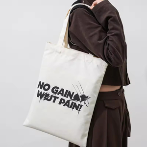 Bông vải thân thiện với môi Túi quảng cáo thuận tiện gấp phong cách cho in ấn hiển thị - Product Image 3