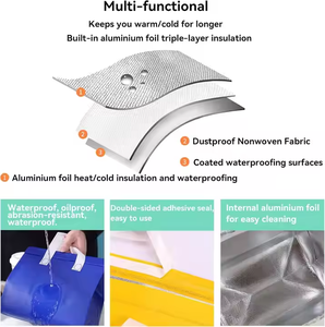 Borsa Termica per Torte con Rivestimento <span class=keywords><strong>in</strong></span> Alluminio, Impermeabile e Isolante, per Consegna Pasticceria, Matrimoni, Compleanni e Trasporto - Product Image 4