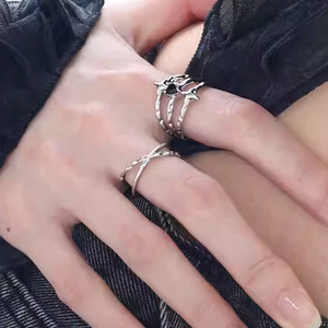 हिसरा नई शैली दिल जिरकॉन रिंग ट्रेंडी और व्यक्तिगत रिंग यूनिसेक्स मिश्र धातु अंगूठी - Product Image 2