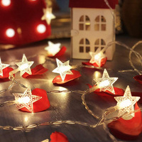 Newish Christmas Room Star Shape Batterie betriebene dekorative Lichterketten
