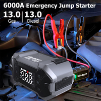 Kit de démarrage de voiture tout-en-un 36000mAh avec étui de rangement, 4 embouts, tuyau de gonflage et pince intelligente