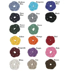 Ornements de noël en gros, fleurs de coton Boho faites à la main, articles décoratifs de noël, cadeau rustique pour noël 2022 - Product Image 6