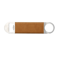 Ouvre-bouteille en cuir PU personnalisable avec logo DIY, vierge pour sublimation, imprimable pour impression par transfert thermique