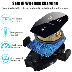 Car Phone Holder Charger Wireless Auto Wireless Car Charger USB C Wireless Charger