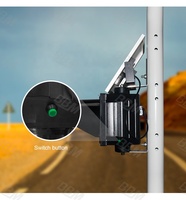 Pemasok Lampu Lalu Lintas Profesional Lampu Indikator Sinyal Lalu Lintas LED Kuning 200mm Tenaga Surya dan Listrik untuk Dermaga Pemuatan