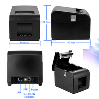 Imprimante thermique de codes-barres USB GTCODESTAR GT-P8050 80 mm pour l'impression de reçus et de billets iOS 203 dpi POS