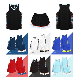 Uniforme de basket-ball américain antidérapant à séchage rapide unisexe 2024 Design novateur d'ensemble d'uniformes de basket-ball pour adultes et enfants - Product Image 6