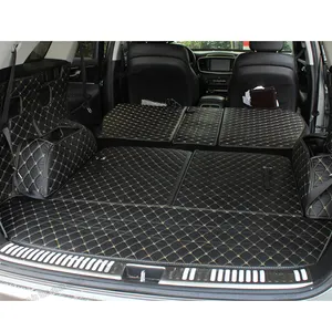 for kia sorento prime leather car trunk mat cargo liner 2015 2016 2017 2018 2019 2020 carpet luggage boot accessories