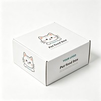 Boîte en papier biodégradable personnalisable et recyclable pour l'emballage de nourriture pour animaux, jouets, collations et nutriments, vente en gros