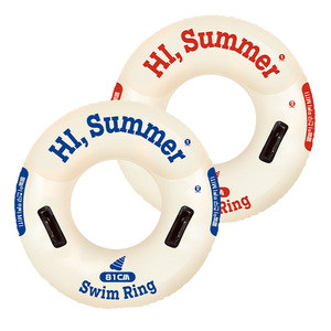 Blue <b>Rang</b> Inflatable Swim Ring 81cm Diameter Dual Air Chambers Safety Lightweight Summer Use - Product Image 4