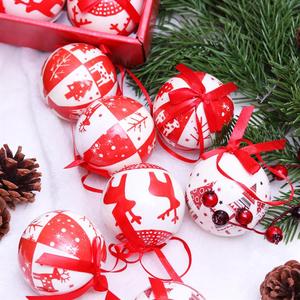 Bolas Decorativas de Navidad para Adornos de Árbol, 7.5cm, Adhesivas, de Espuma, con Diseño de Alce - Product Image 1