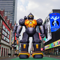 Gigante personalizado estatua Oxford tela publicidad al aire libre inflable evento transformador inflable Robot