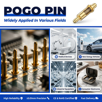 Pogo Pin en laiton mâle 1P Montage sur circuit imprimé Amplification 2A 12V