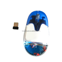Souris personnalisée avec figurine flottante remplie de liquide, logo personnalisé, filaire ou sans fil, ergonomique, transparente en acrylique, cadeau de bureau