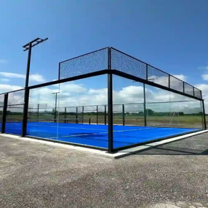 Entrega en 3-5 Días, Acero Galvanizado en Caliente, Vidrio Templado de 12 mm, Certificado CE, Canchas de Pádel Completas Estándar de 10*20 - Product Image 5