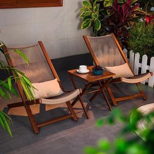 Chaise longue inclinable contemporaine <span class=keywords><strong>en</strong></span> rotin CJ-136E pour extérieur, balcon, <span class=keywords><strong>jardin</strong></span>, loisirs, dossier solide, pliable, mobilier <span class=keywords><strong>de</strong></span> maison - Product Image 3