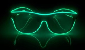 Noël Rave Party Glowing LED Lunettes de soleil Neon EL Wire Lunettes Glow-in-the-Dark Clignotant Costumes pour la remise des diplômes du Ramadan - Product Image 5