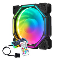 Nouveau design, ventilateur PC RGB très vendu pour boîtier de jeu, ventilateur d'ordinateur PC RGB 6 broches 120 mm, ventilateurs de refroidissement 12 cm, refroidisseur d'air