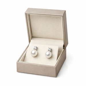 Modern Design <b>Earring</b> Box Custom PU Leather Jewelry Gift Box Custom <b>Earring</b> Holder Insert Foil Stamping Logo OEM Service - Product Image 3