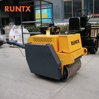 Rouleau à double tambour RUNTX avec moteur fiable pour des travaux de compactage continus