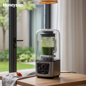 商用3.8L电动搅拌机碎冰机国外大豆进口切刀冰沙制造商厨房房车旋钮控制5 + 速度 - Product Image 1