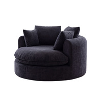 Canapé nuage double couche monoplace, fauteuil-lit compressé sous vide, mobilier confortable polyvalent pour salon