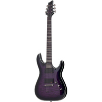 Guitare électrique personnalisée 24 Stoptail Burl Maple Top entièrement faite à la main Burl érable Maple Top Aqua Violet couleur